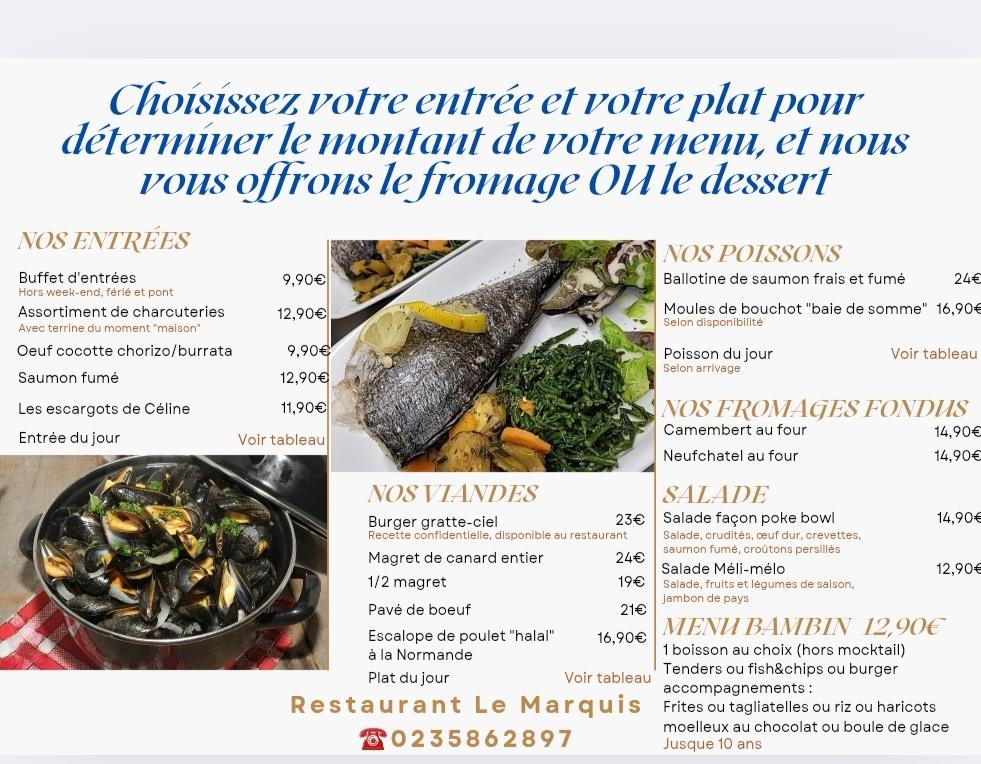 LE MARQUIS - Menu Image 1